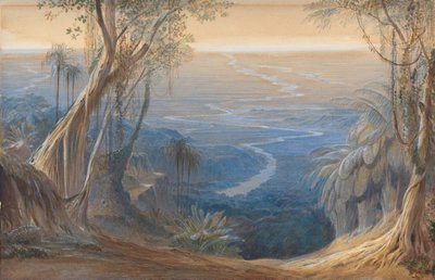 Pianure del Bengala, da sopra Siligoree da Edward Lear